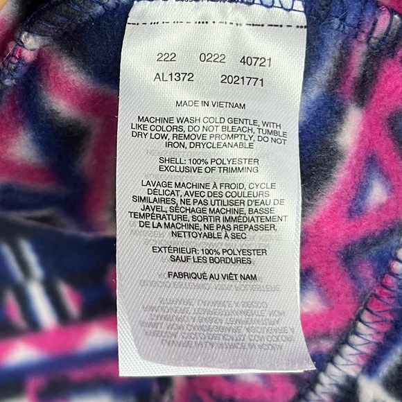 Women’s Columbia Zip Fleece Jacket Geo Shaped Size Small - Picture 8 of 8